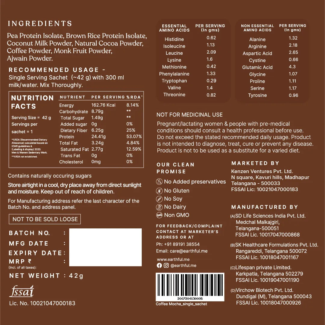 Honest Plant Protein - Coffee Mocha