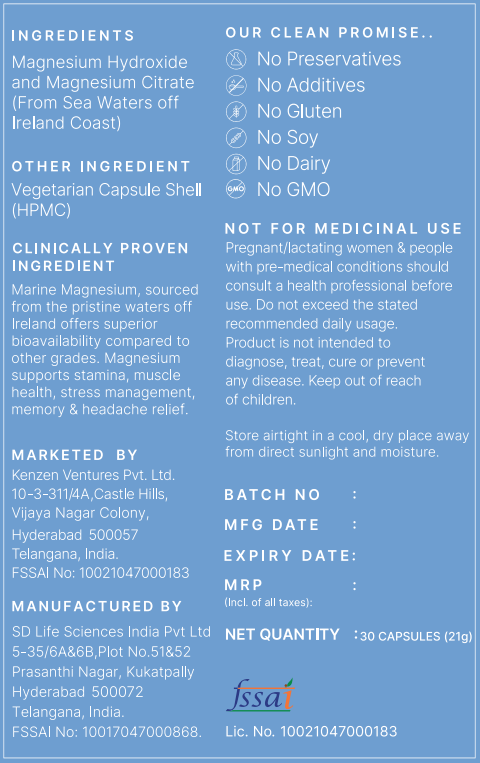 Marine Magnesium Capsule