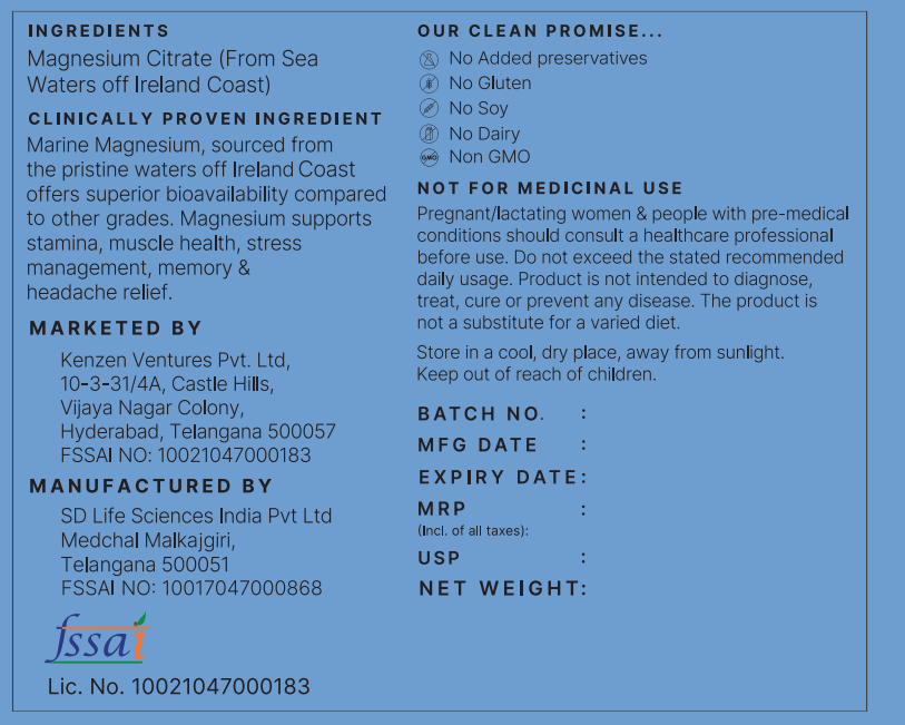 Marine Magnesium Powder