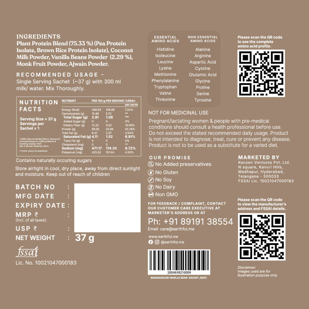 Plant Protein- Madagascar Vanilla