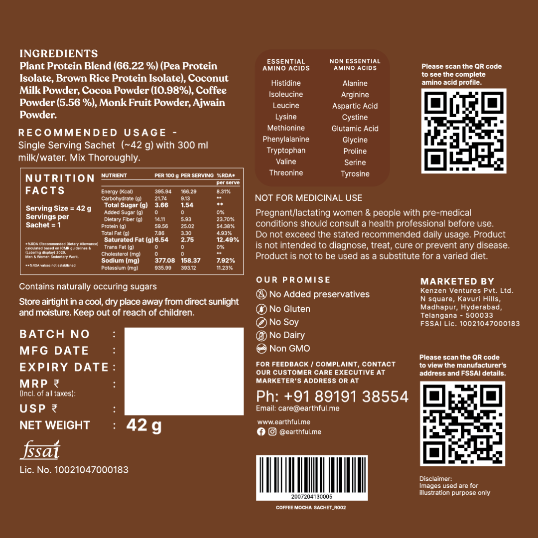 Honest Plant Protein - Coffee Mocha