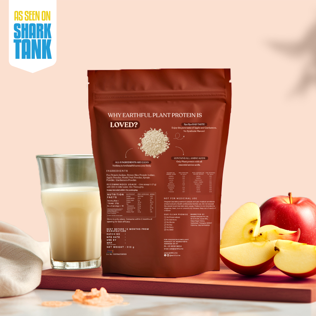 Honest Plant Protein - Apple (Diabetic Friendly)