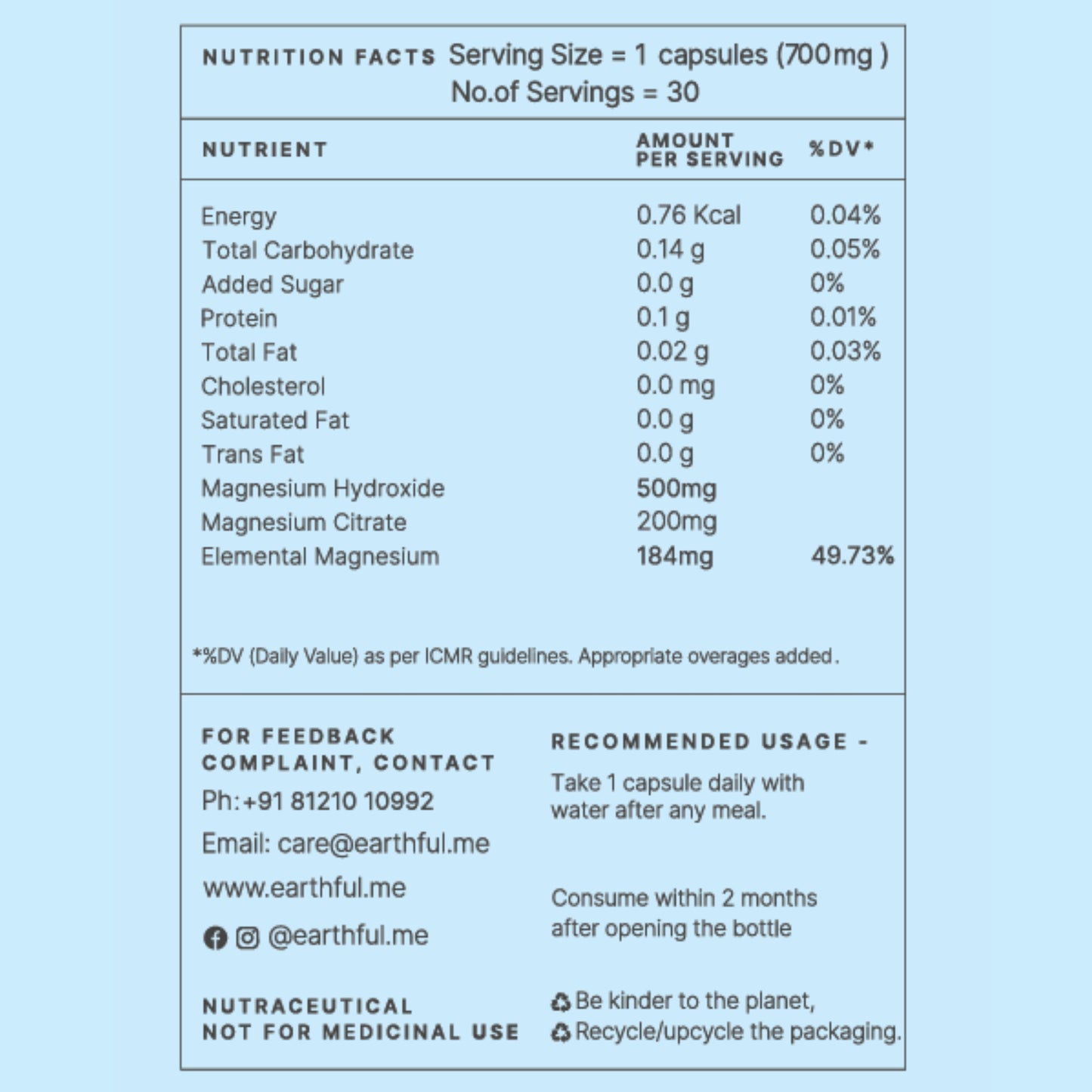 Marine Magnesium Capsule