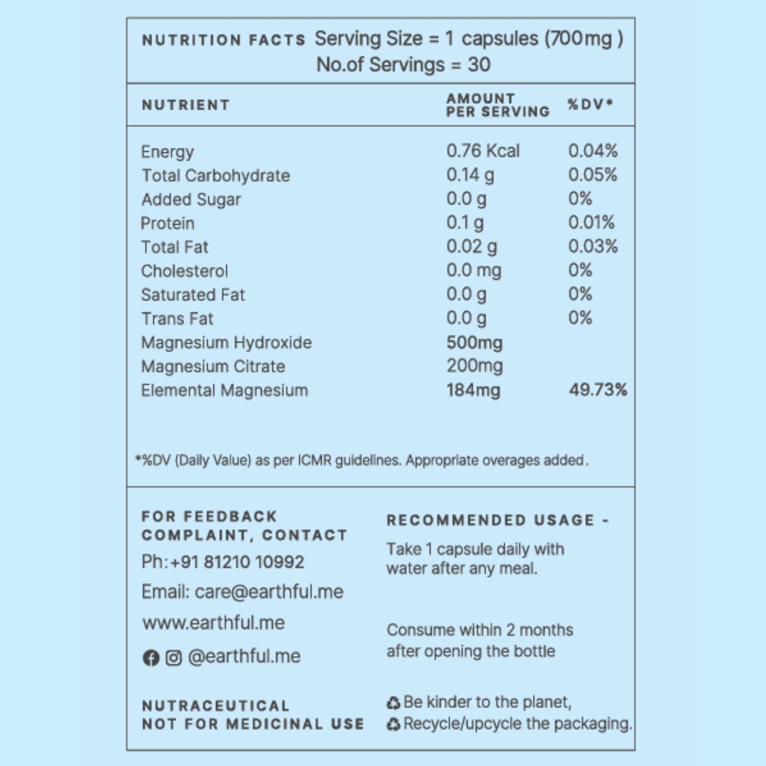 Marine Magnesium Capsule
