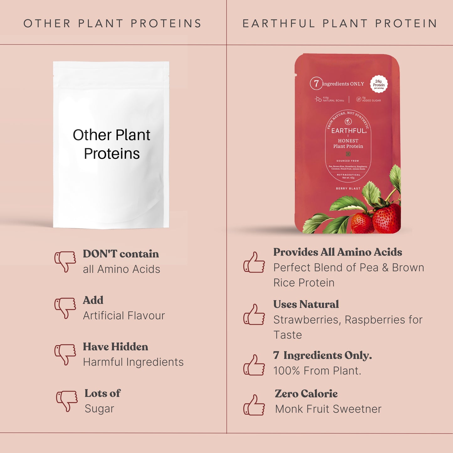 Honest Plant Protein - Berry Blast