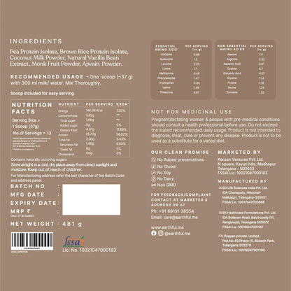 Honest Plant Protein- Madagascar Vanilla