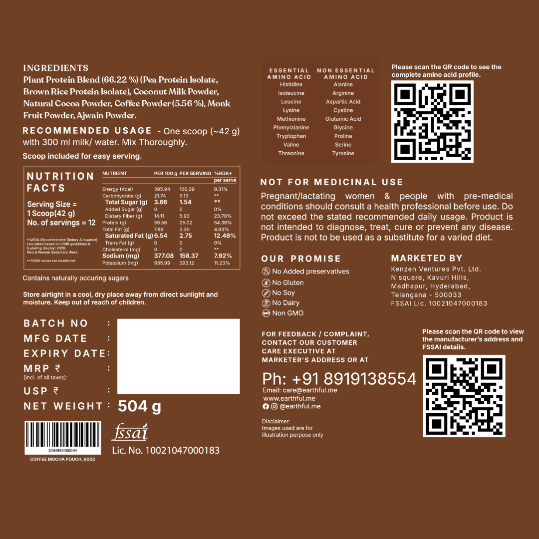 Honest Plant Protein - Coffee Mocha