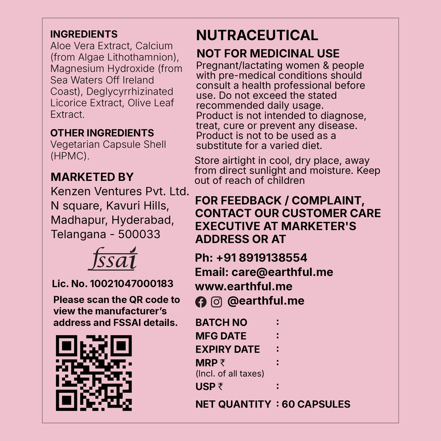 Earthful AcidCalm™ (Nutrition for digestive comfort*)