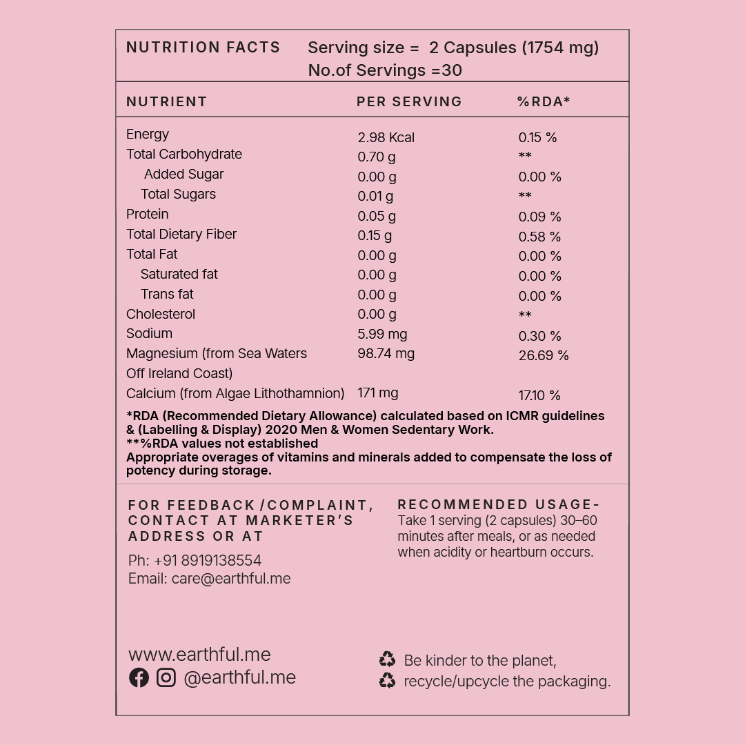 Earthful AcidCalm™ (Acidity & Heartburn Support)