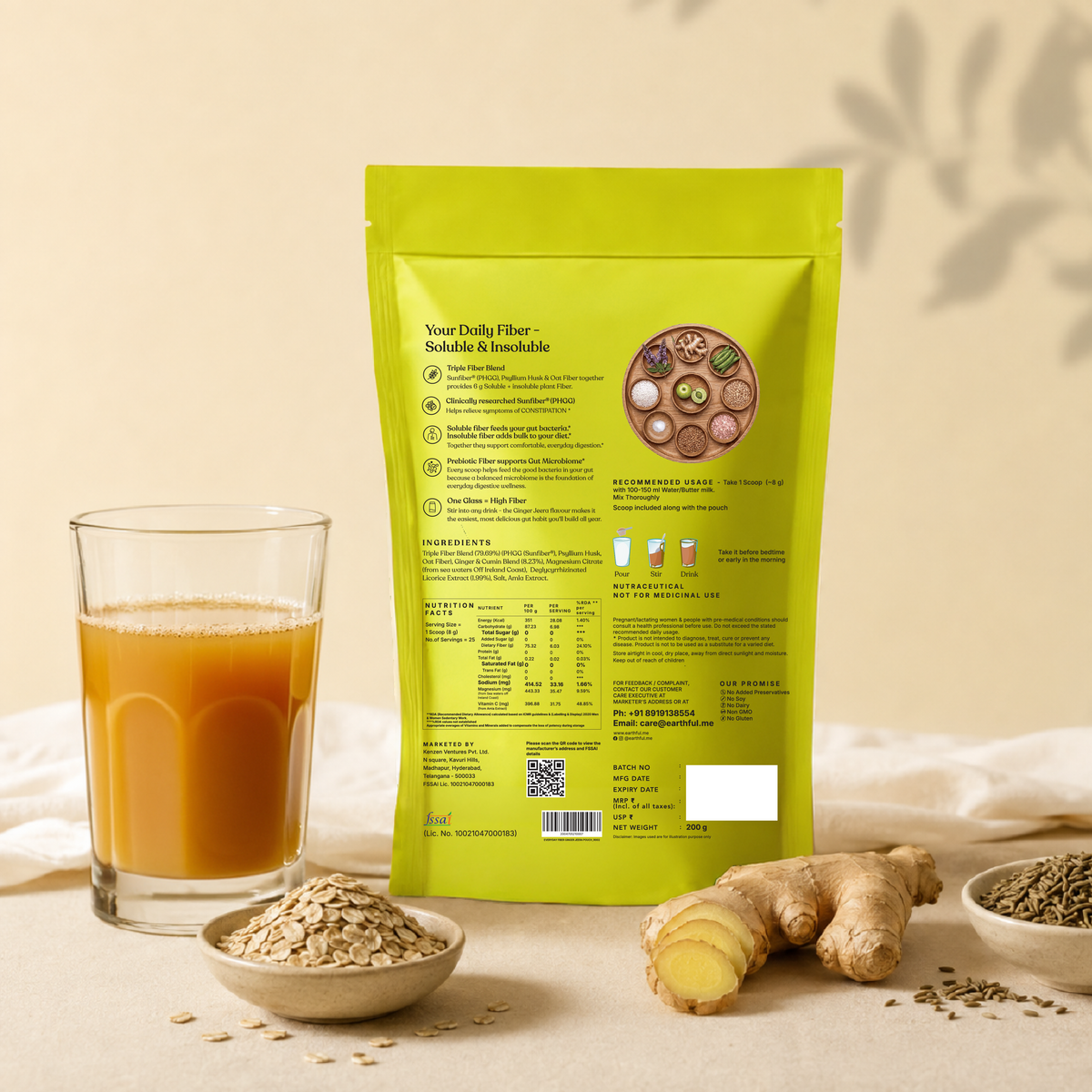 Everyday Fiber - Ginger Jeera