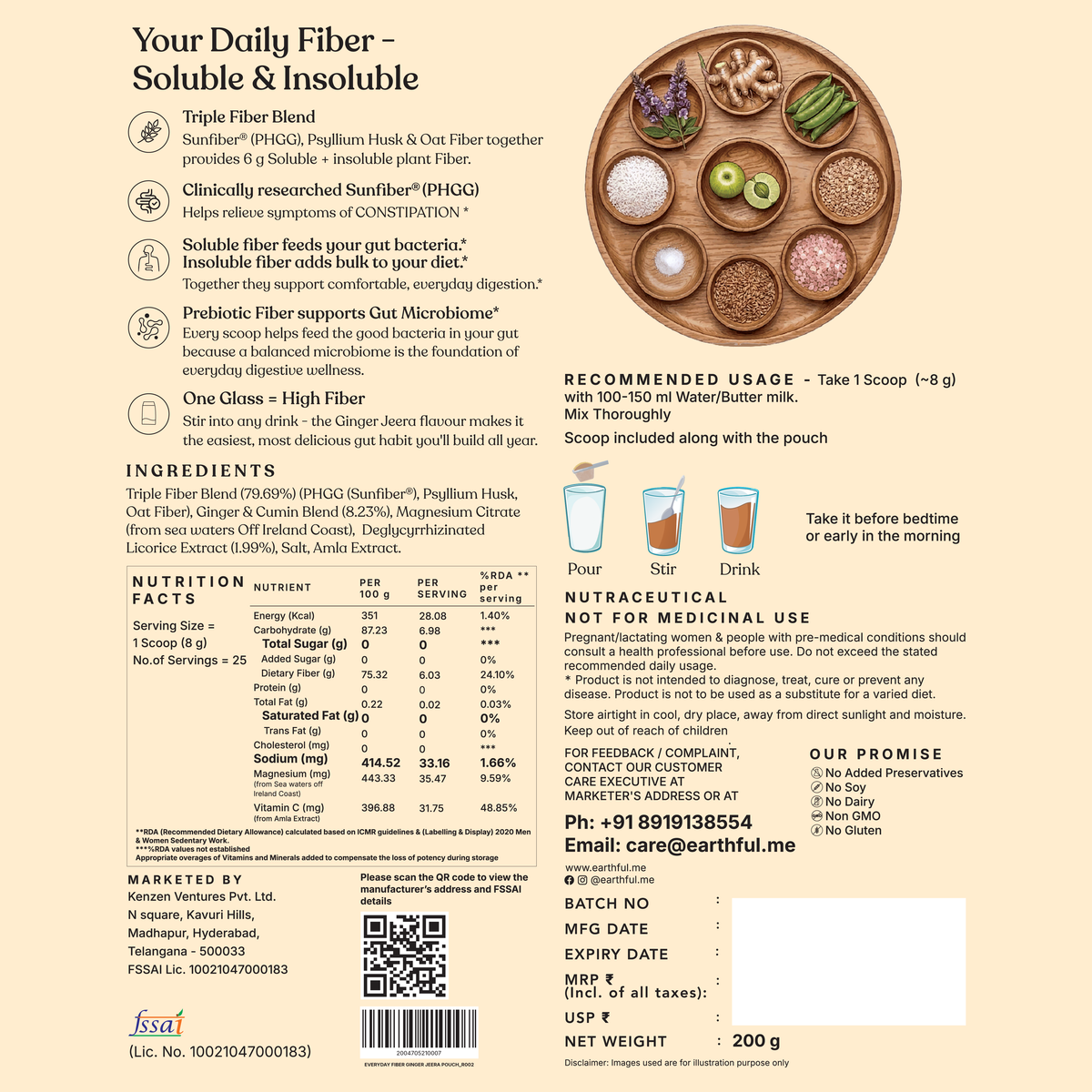 Everyday Fiber - Ginger Jeera