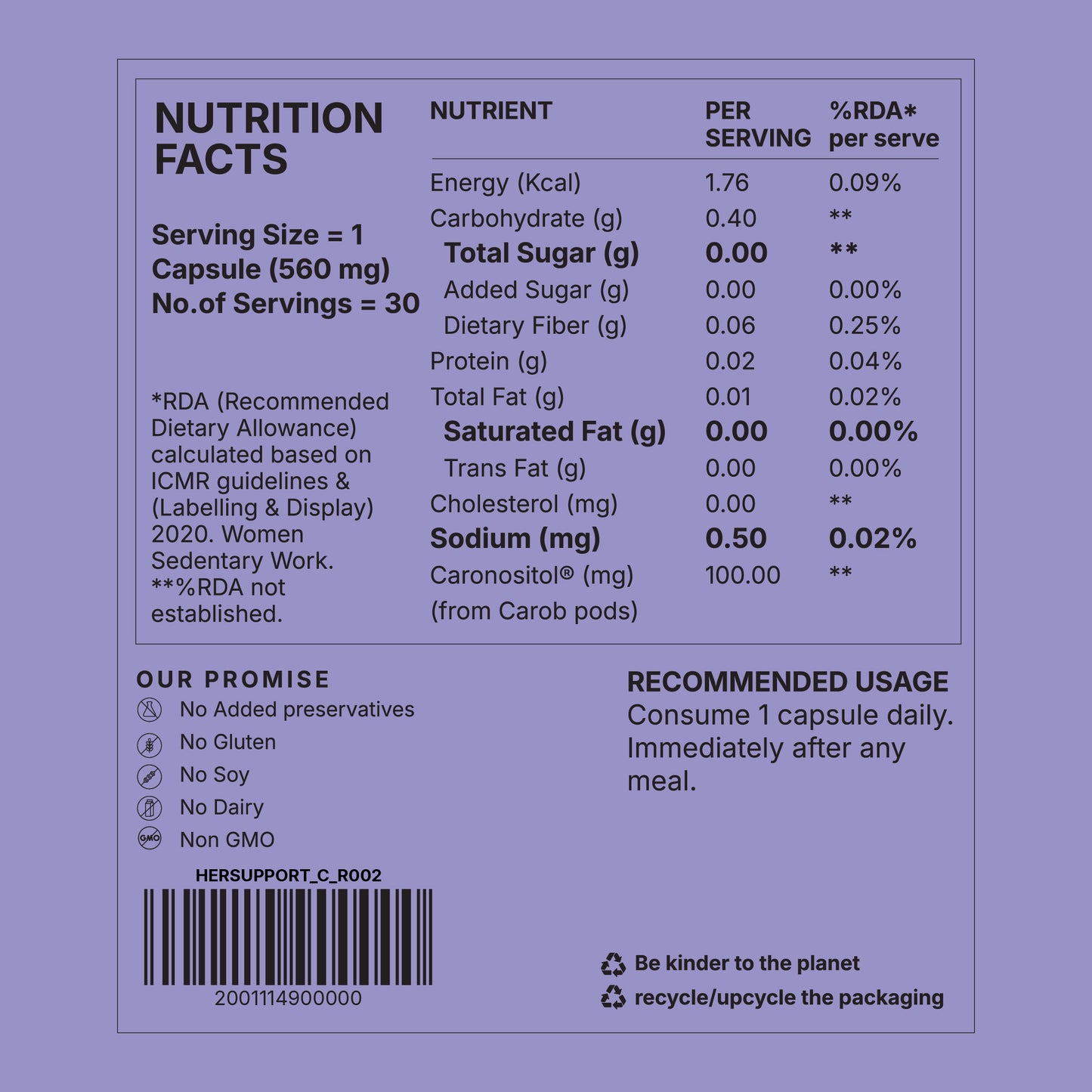 HerSupport (Nutrition for Women hormonal wellness*)