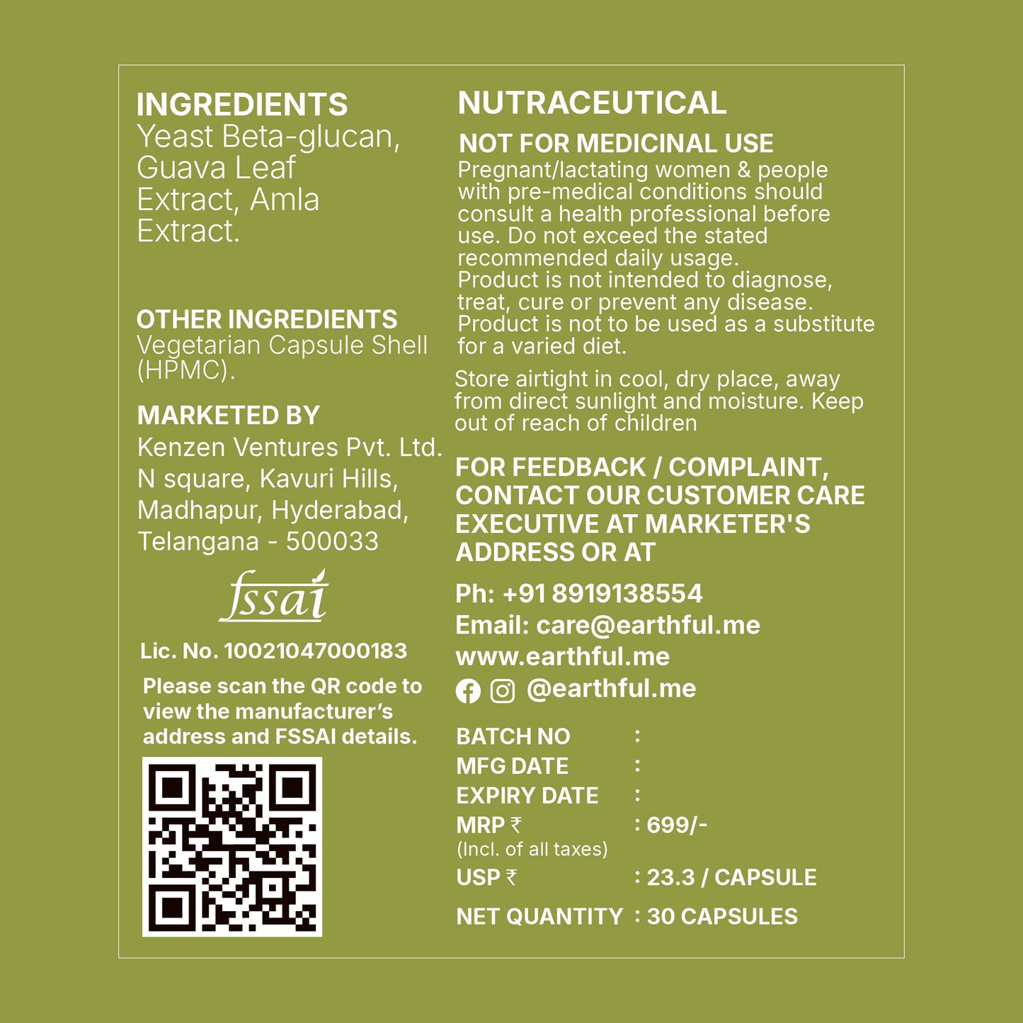 Immuno Peak -  Zinc, Vitamin C & Beta-Glucan