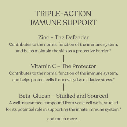 Immuno Peak -  Zinc, Vitamin C & Beta-Glucan