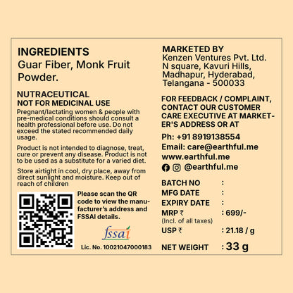 MonkSweet with Monk Fruit + Guar Fiber