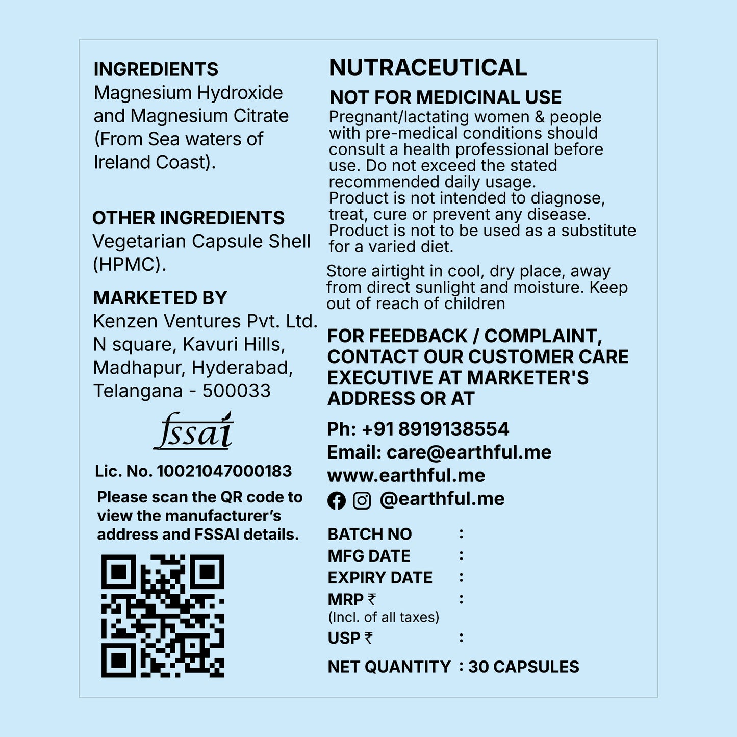 Marine Magnesium Capsule