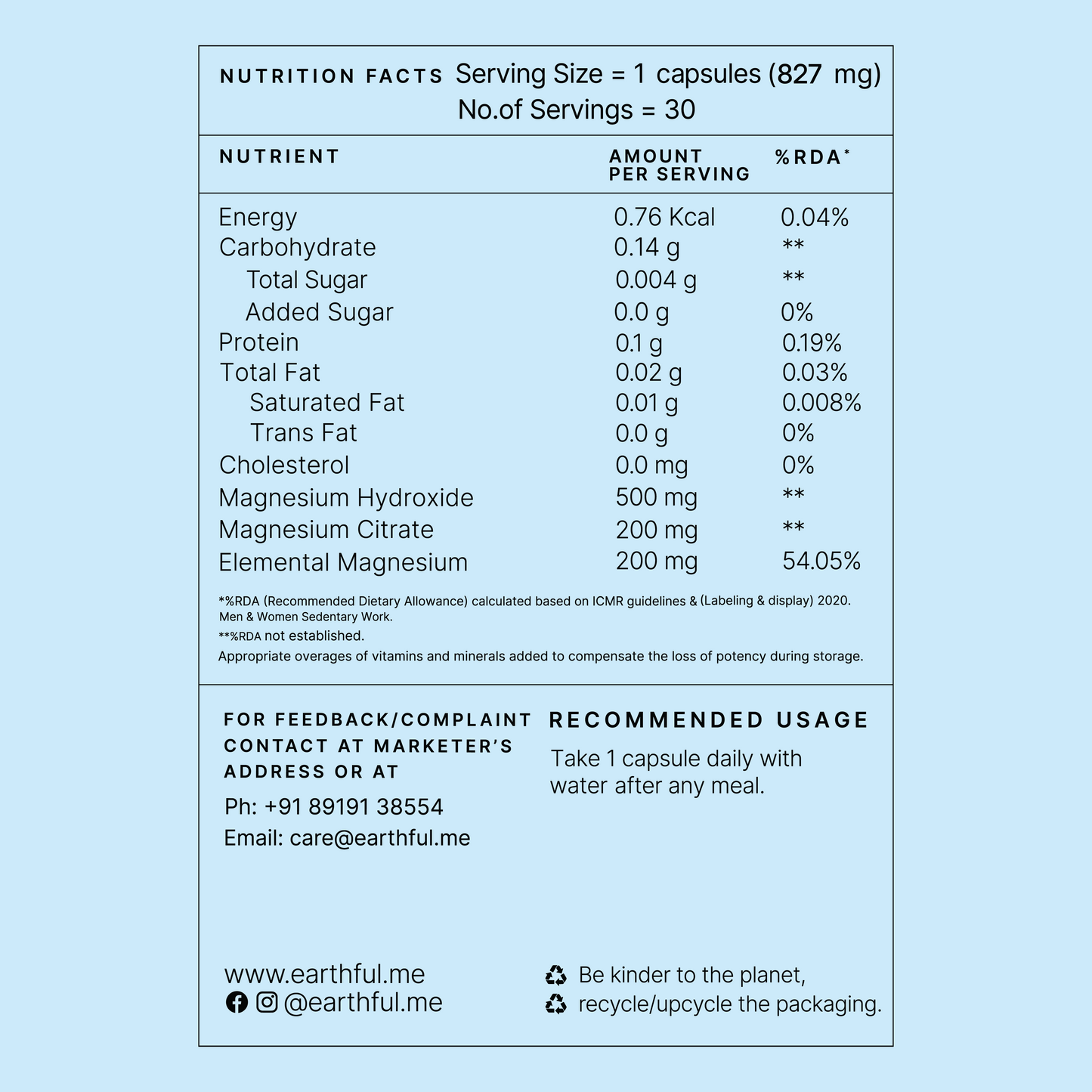 Marine Magnesium Capsule