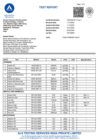 Multivitamin Men 18+