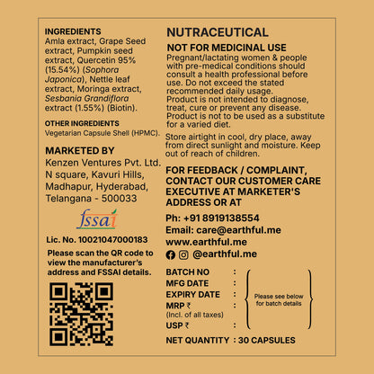 Root Nourish Capsules (Nutrition for Hair wellness)