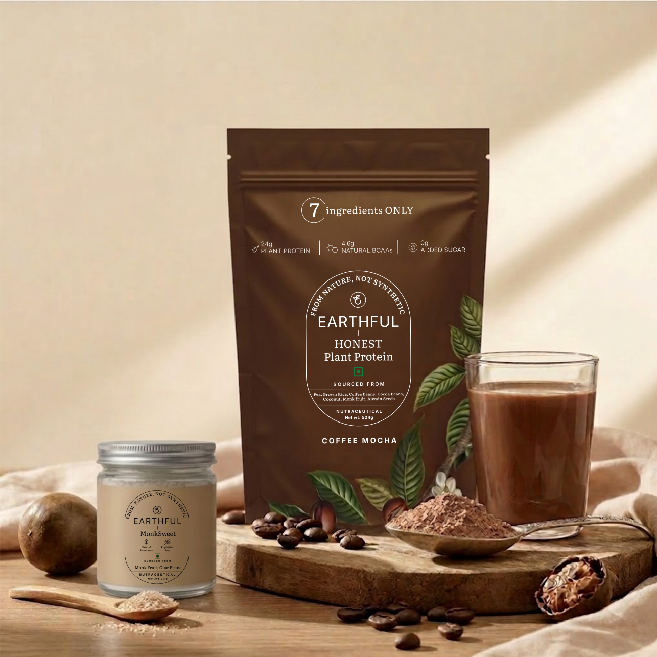 MonkSweet + Plant Protein - Coffee Mocha Combo