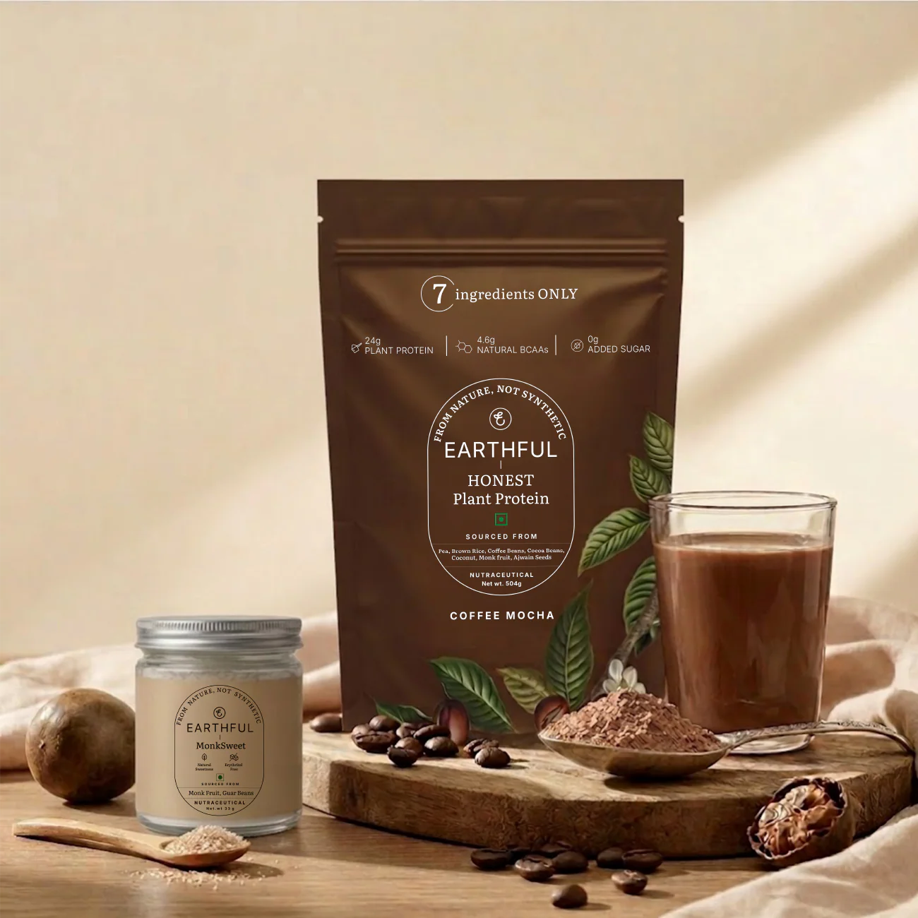 MonkSweet + Plant Protein - Coffee Mocha Combo