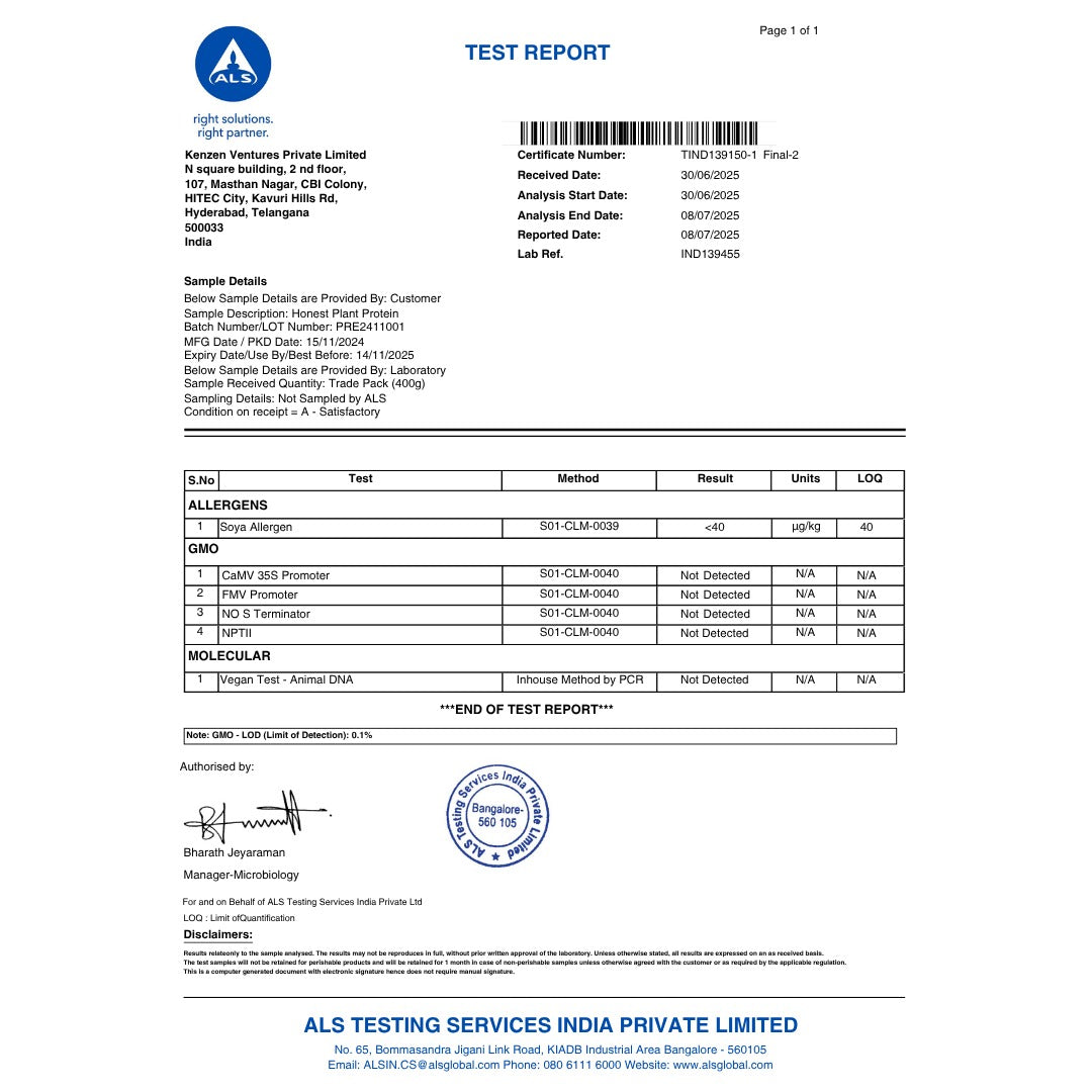 Honest Plant Protein - Indonesian Cocoa