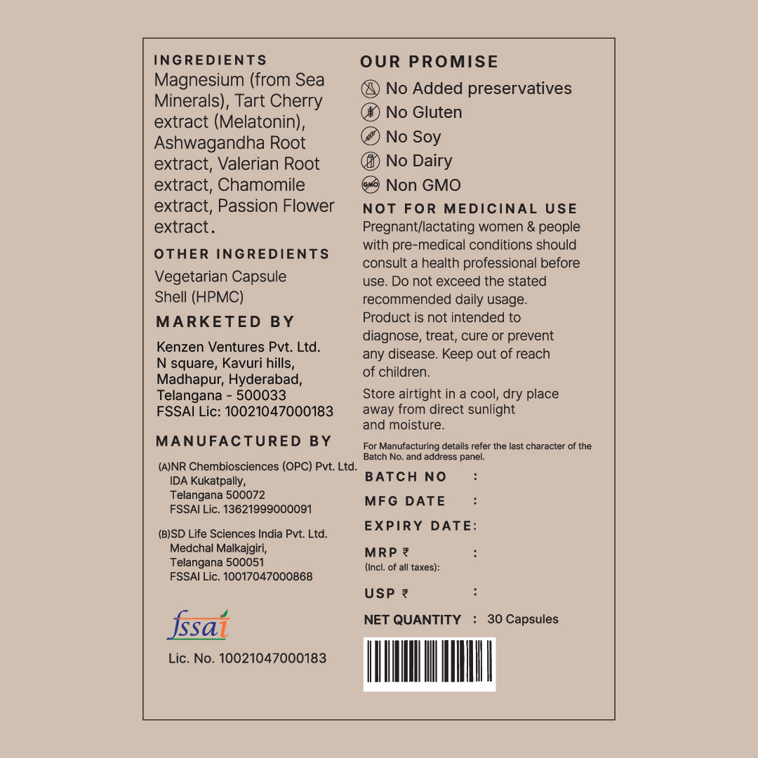 Zen Mode Capsules (Nutrition for restful nights*)