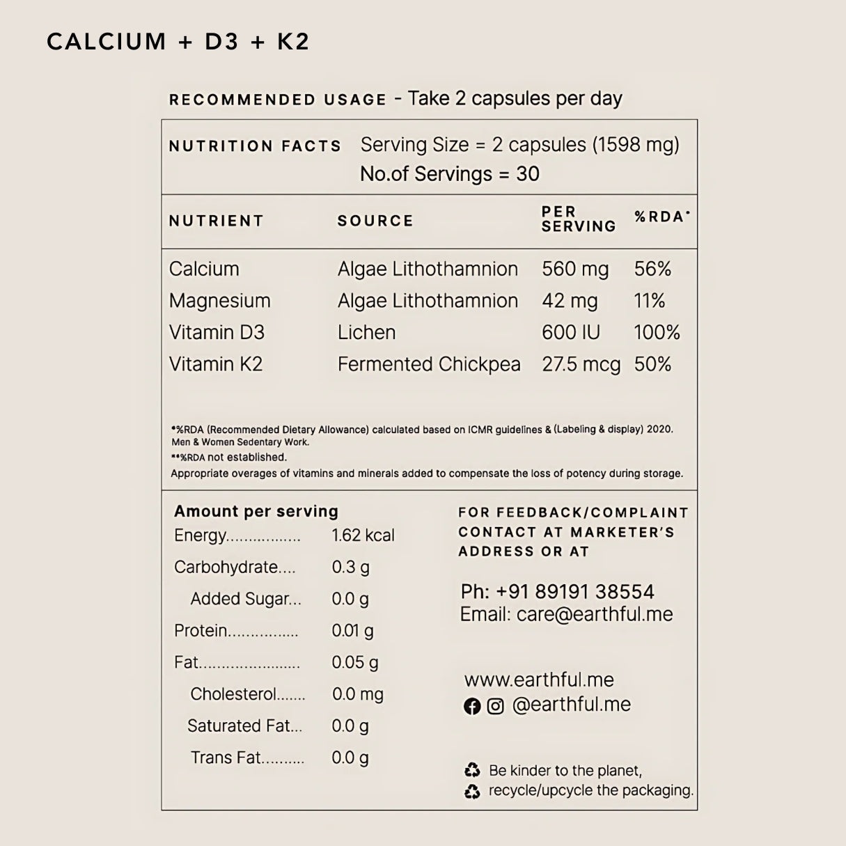 Multivitamin Women 40+ & Calcium+D3+K2